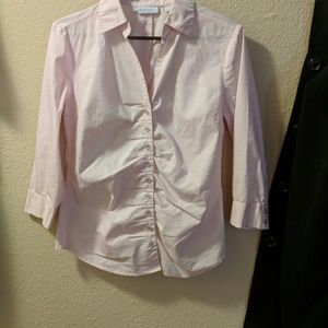 Light pink button up